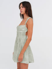 Holland Mini Dress — Green