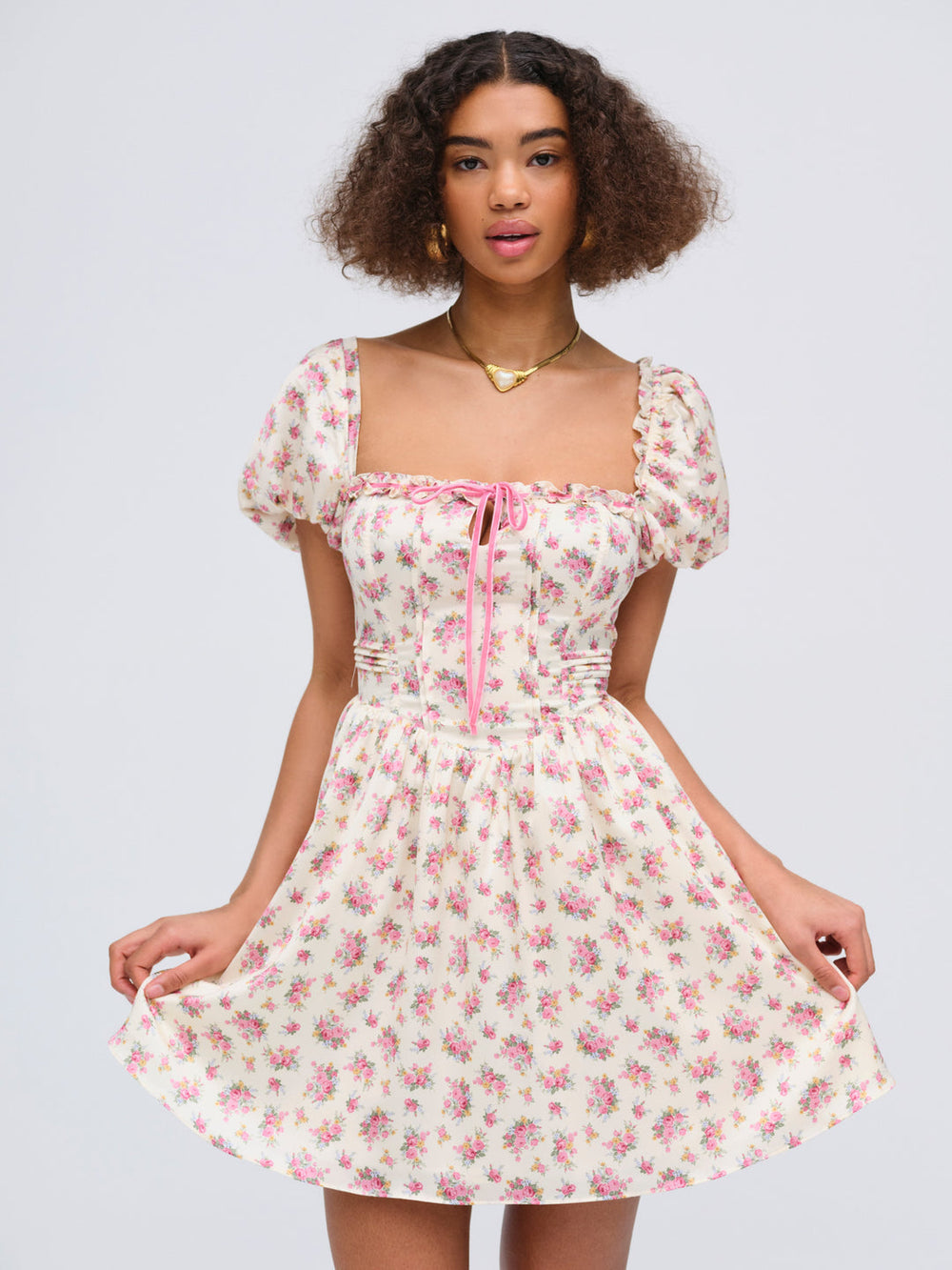 Etienne Mini Dress — Pink