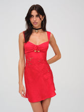 Claudia Mini Dress — Red
