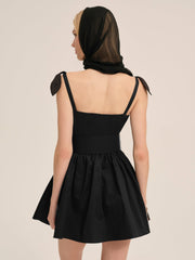 Quinne Mini Dress — Black
