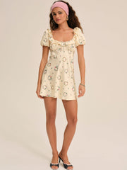 Jaida Mini Dress — Yellow