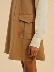 Elanah Mini Dress — CAMEL