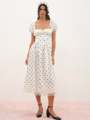 Ines Midi Dress — Cream