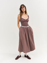 Morgan Midi Dress — Burgundy