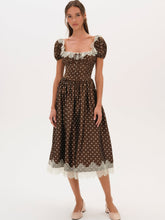 Ines Midi Dress — Chocolate