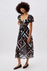 Margaret Midi Dress — Black