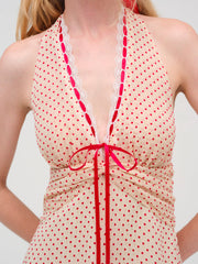 Love Dot Midi Dress — Cream