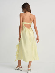 Chania Midi Dress — Yellow