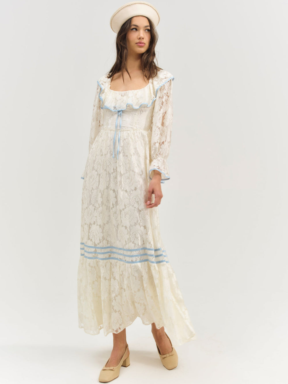 Severine Maxi Dress — Cream
