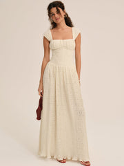 Erika Bustier Maxi Dress — Natural