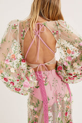 Luna Maxi Dress — Pink