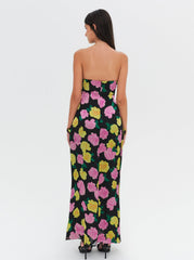 Madison Strapless Maxi Dress — Black