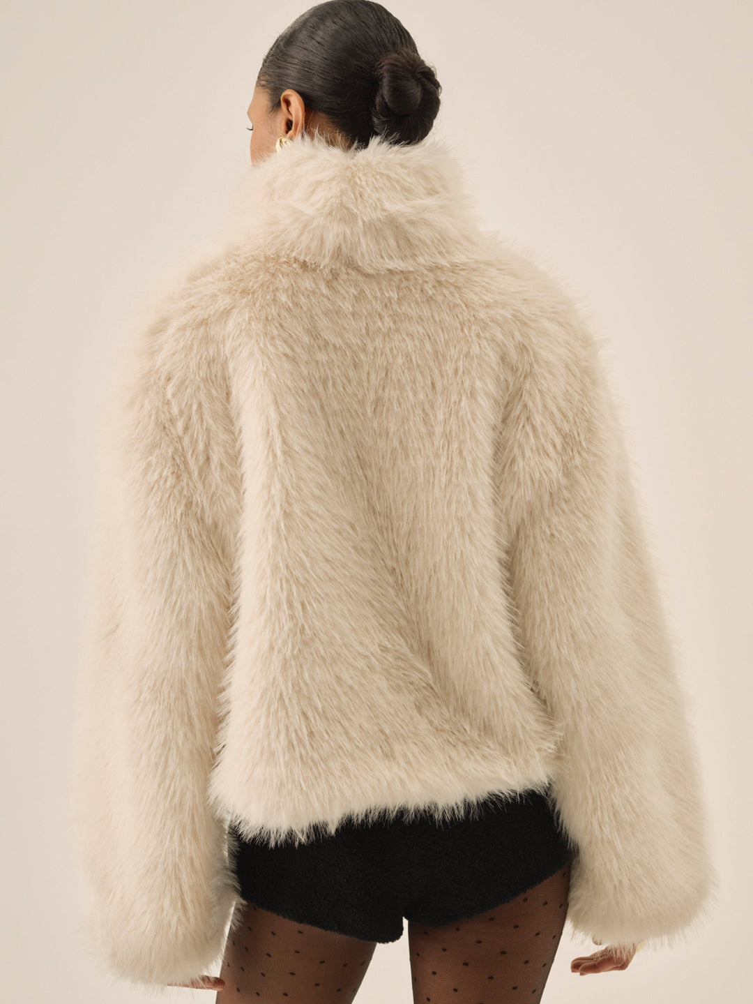 Arctic Faux Fur Pullover — Cream