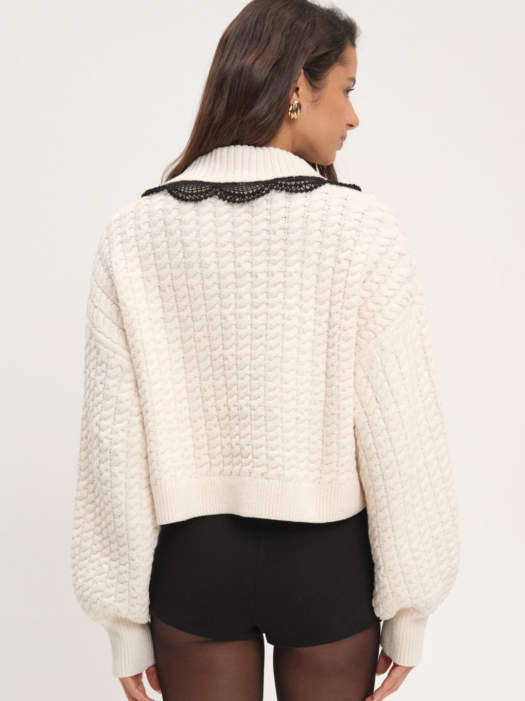 Tierra Knit Jacket — Cream