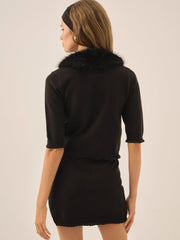 Maura Knit Cardigan — Black