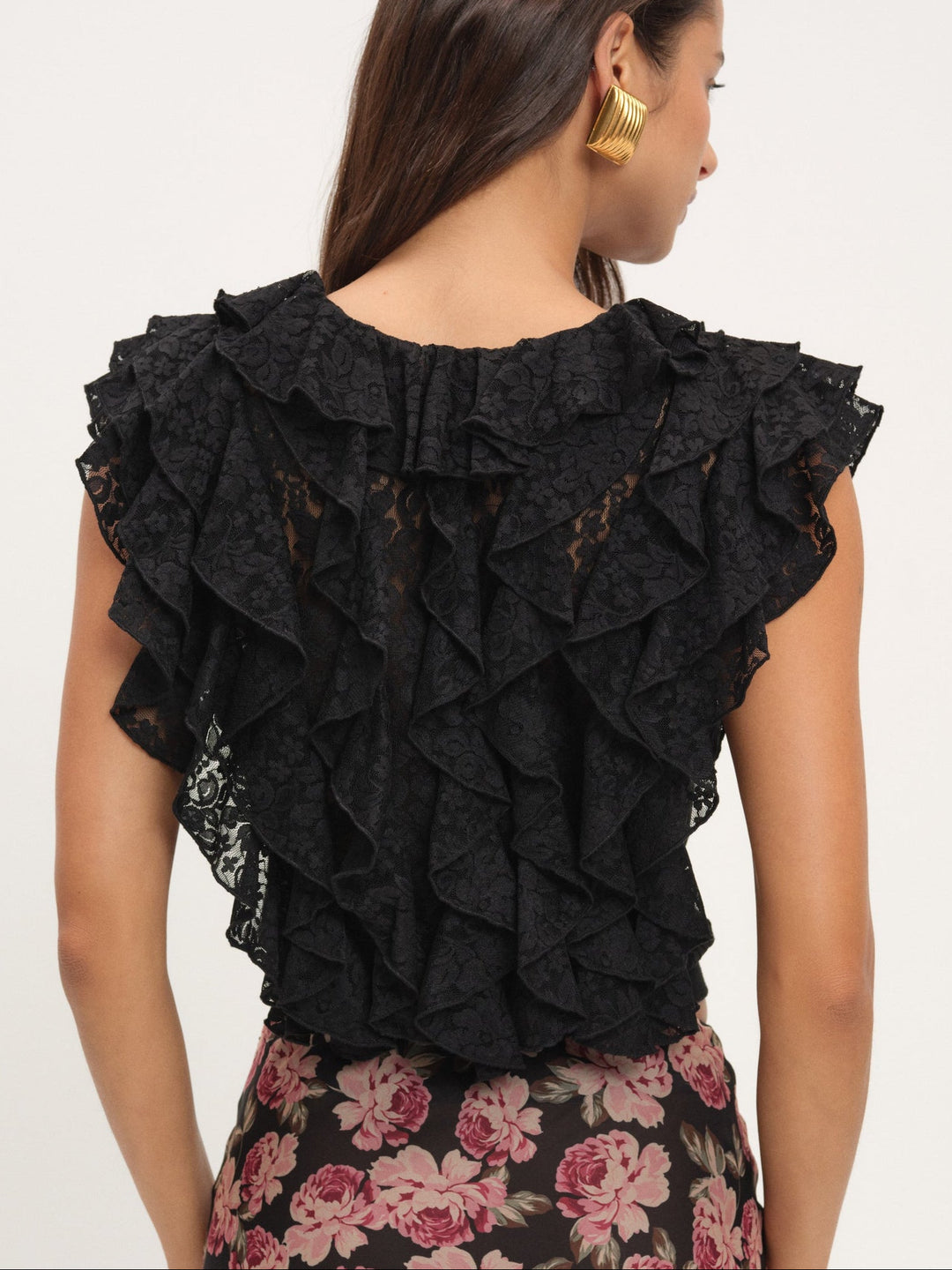 Lucianna Lace Top — Black