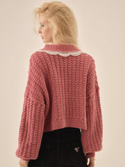 Tierra Knit Jacket — Dusty Rose