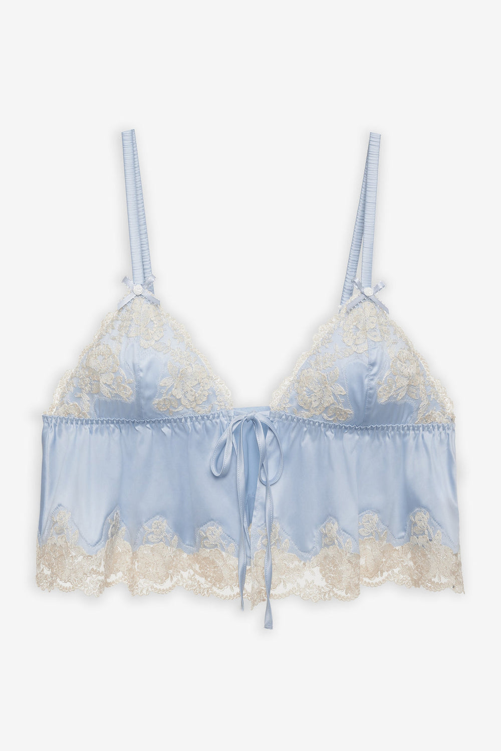 Jaden Sleep Top — Dusty Blue