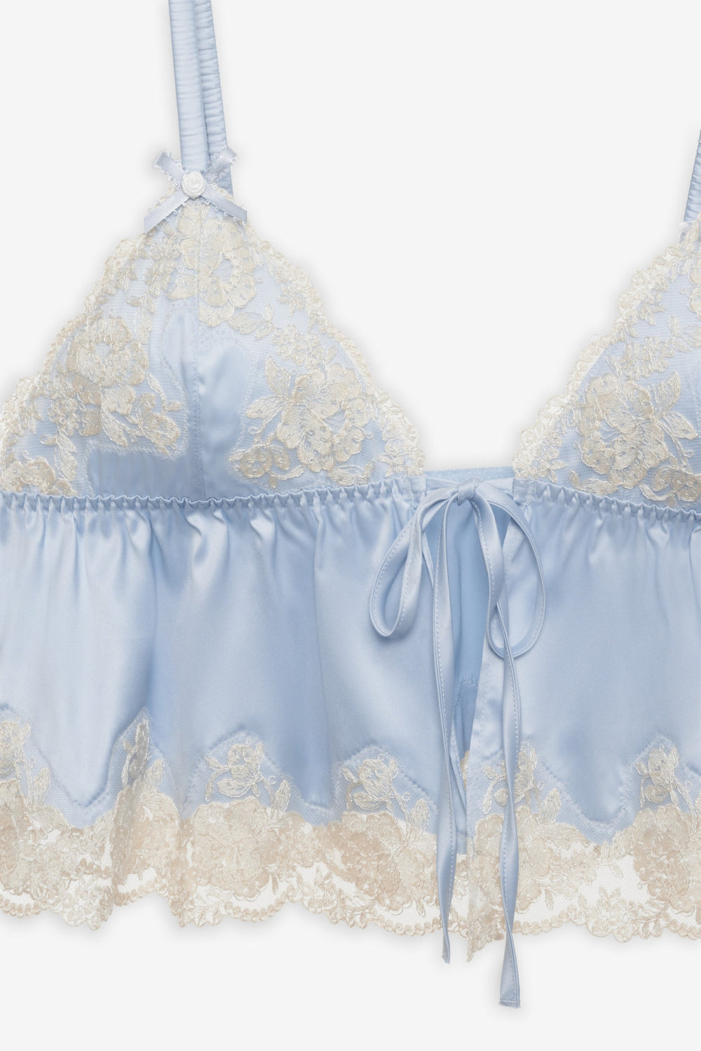 Jaden Sleep Top — Dusty Blue