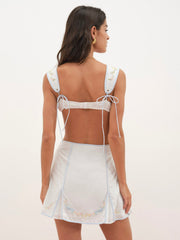 Baby Bows Bra Top — White