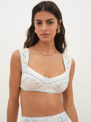 Baby Bows Bra Top — White