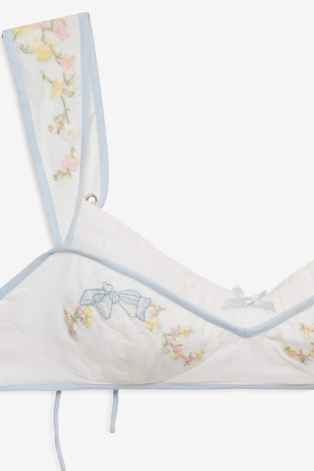 Baby Bows Bra Top — White