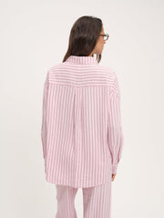 Mindy Button-Down Shirt — Pink