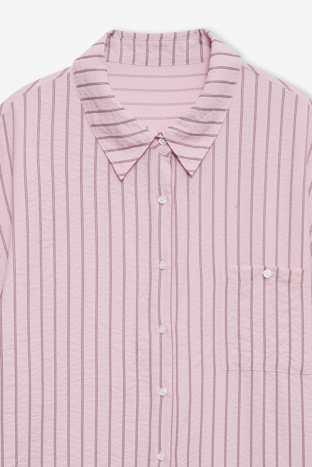 Mindy Button-Down Shirt — Pink