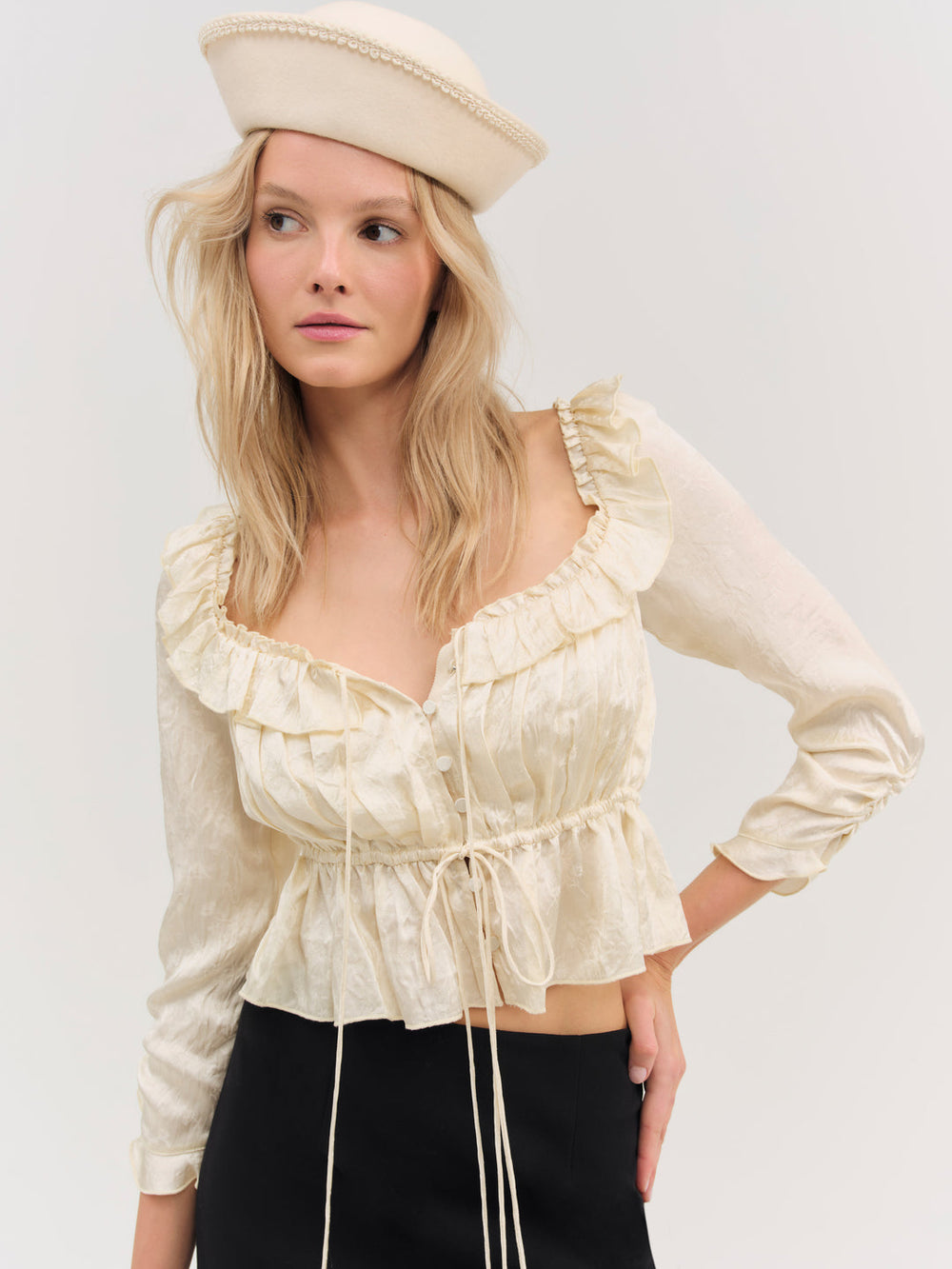Clarissa Top — Cream