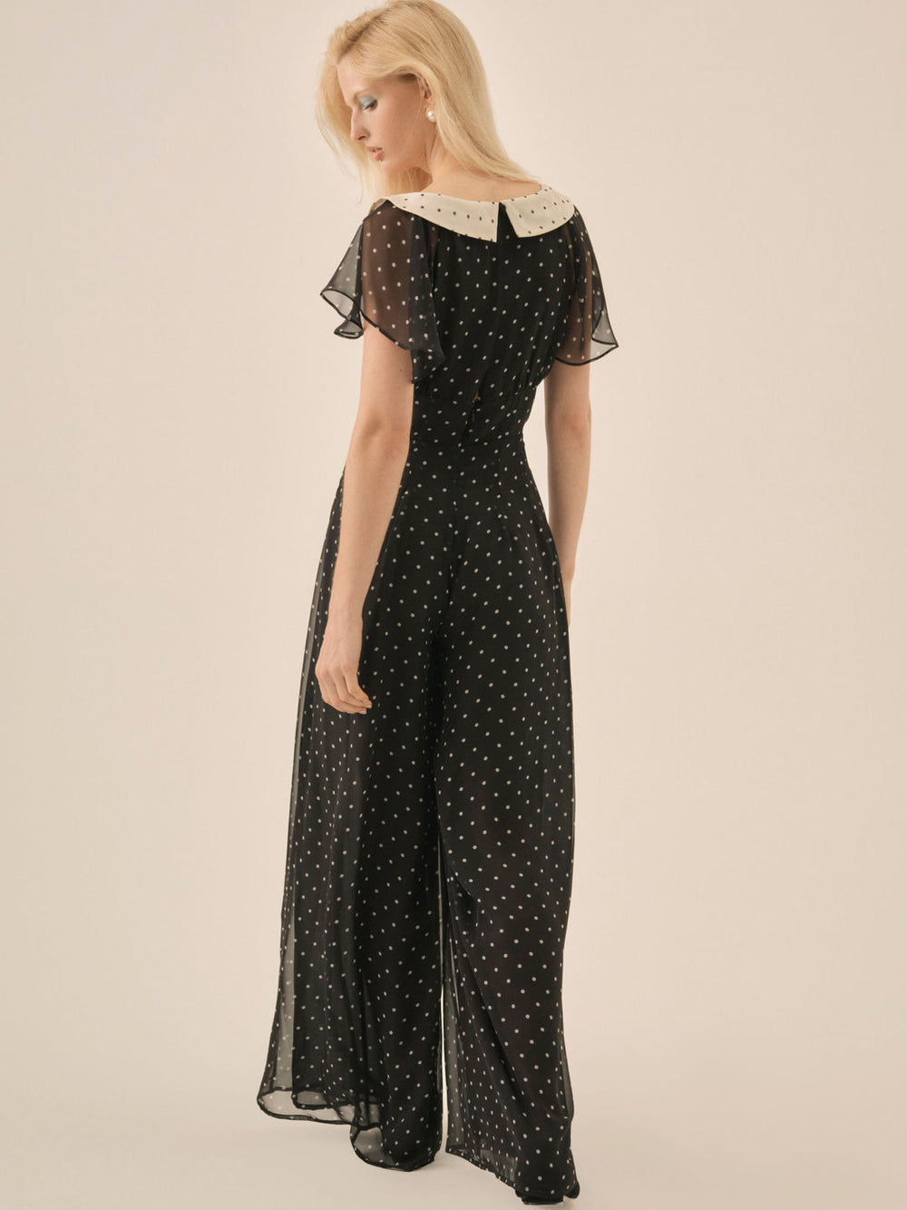Dottie Dot Pantsuit — Black