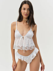 Jaden Sleep Top — White