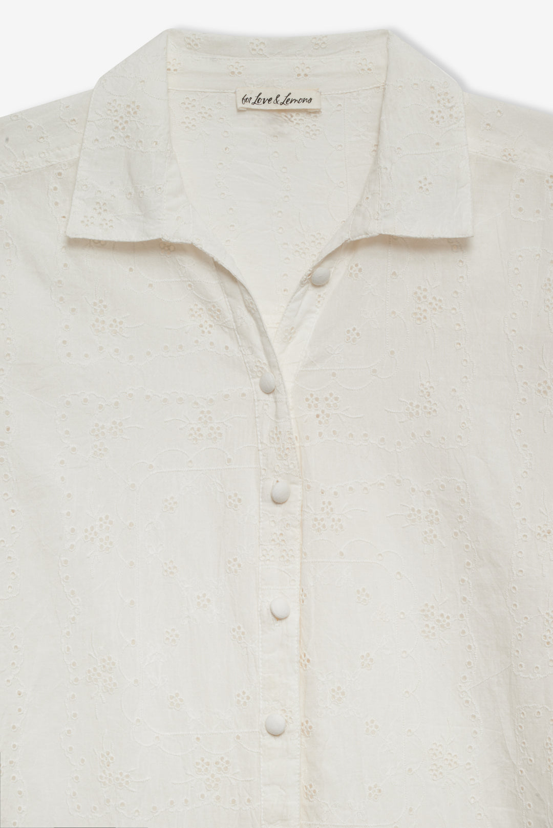 Handkerchief Button-Up Shirt — White