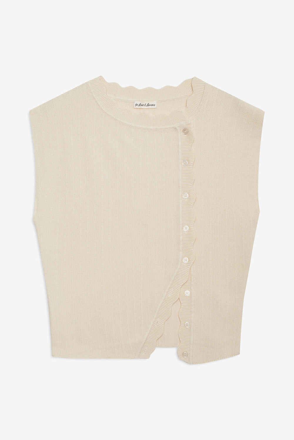 Naomi Knit Top — Cream