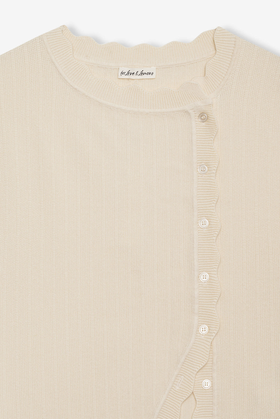 Naomi Knit Top — Cream