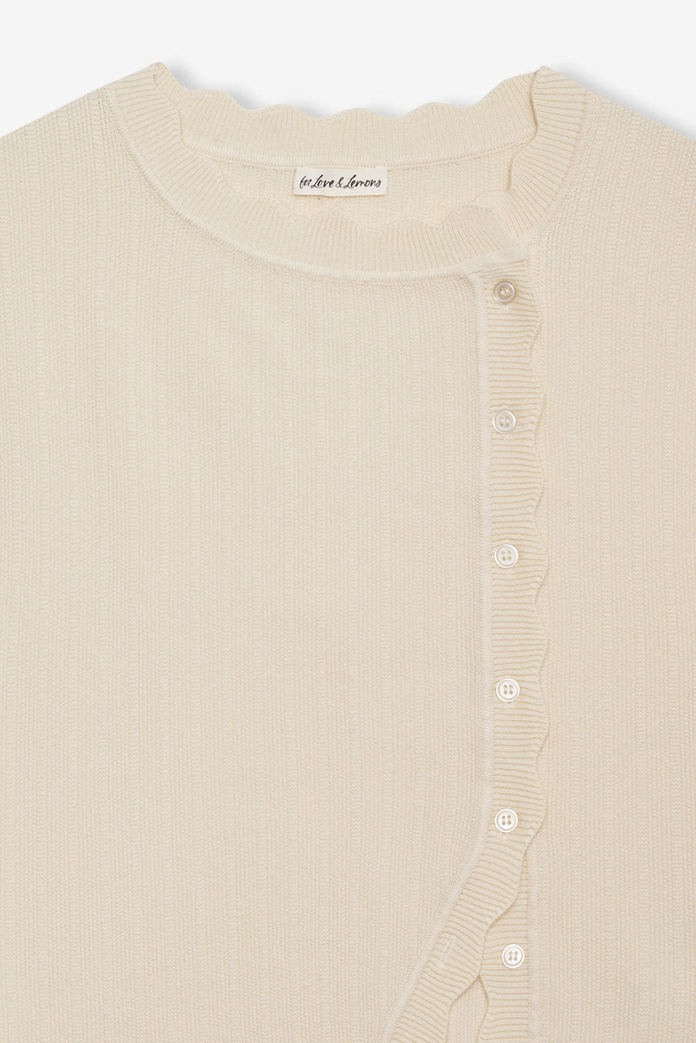 Naomi Knit Top — Cream