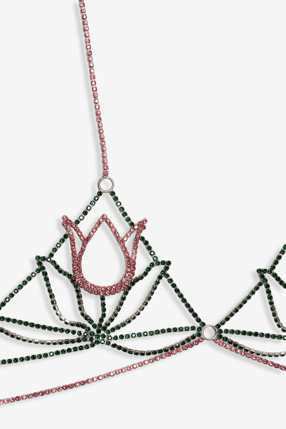 Tulip Rhinestone Bralette — Pink
