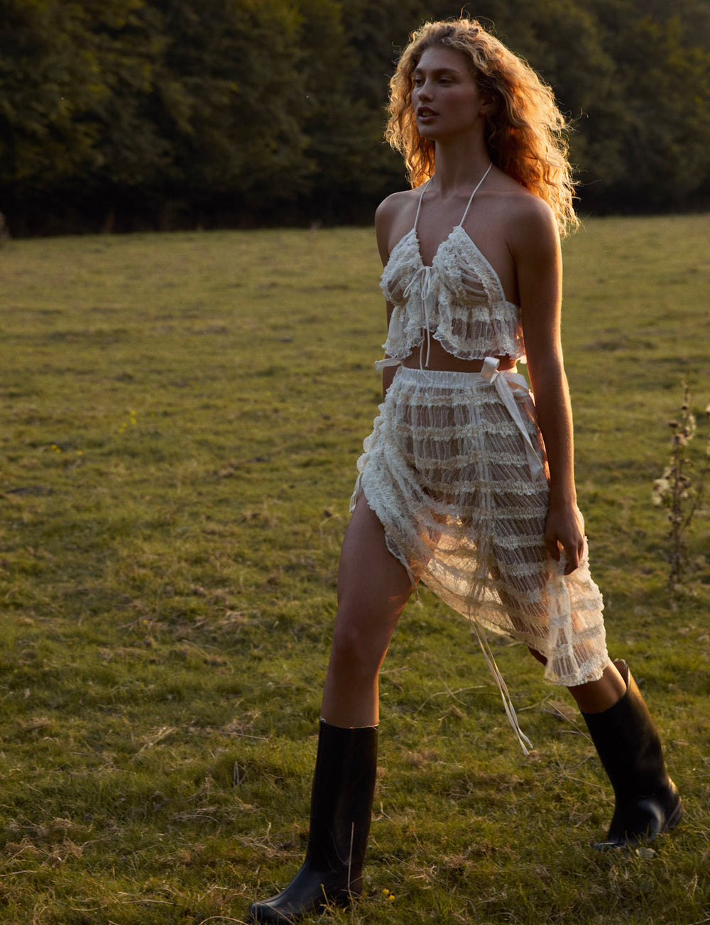 Romy Bralette Top — White