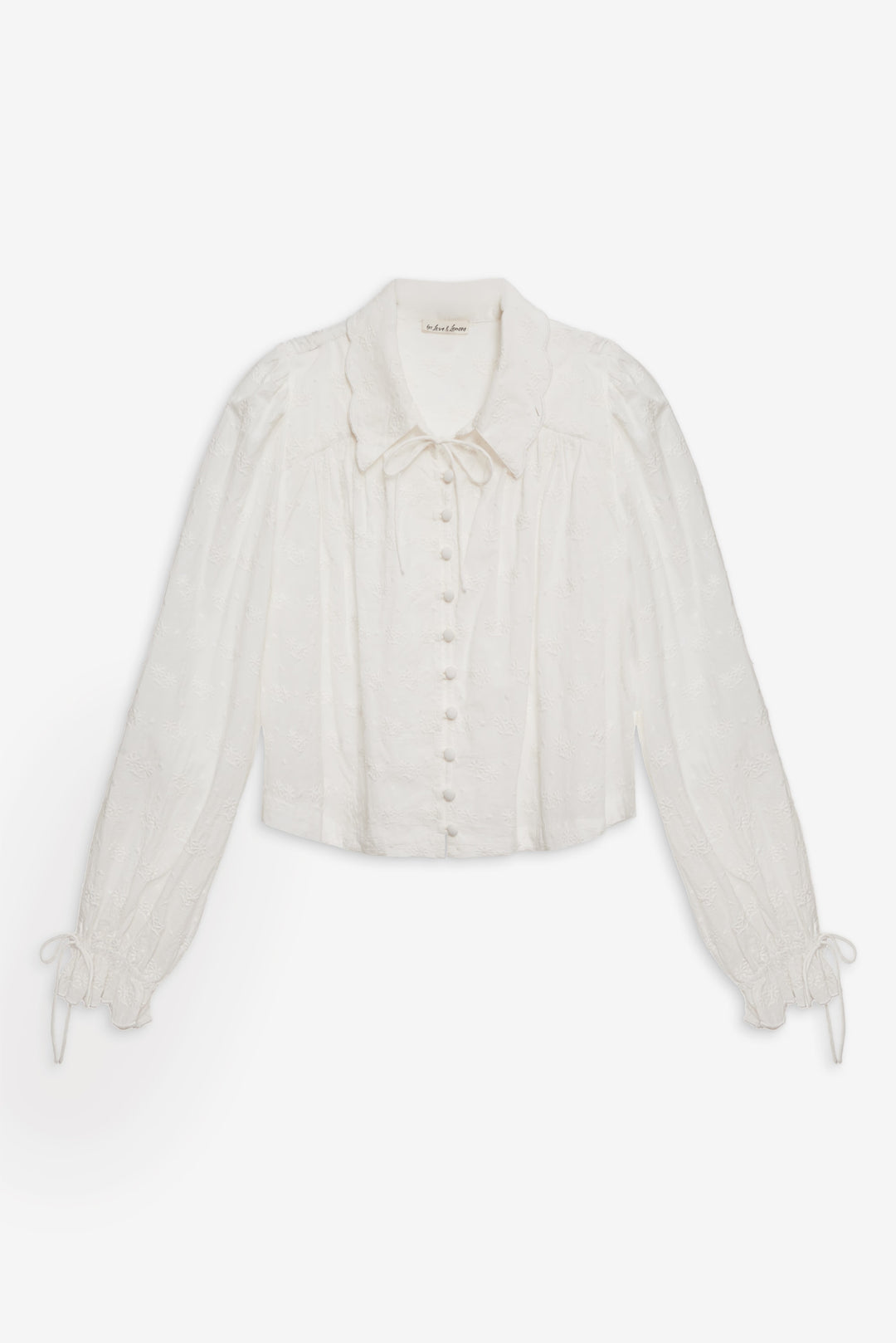 Edie Eyelet Top — White