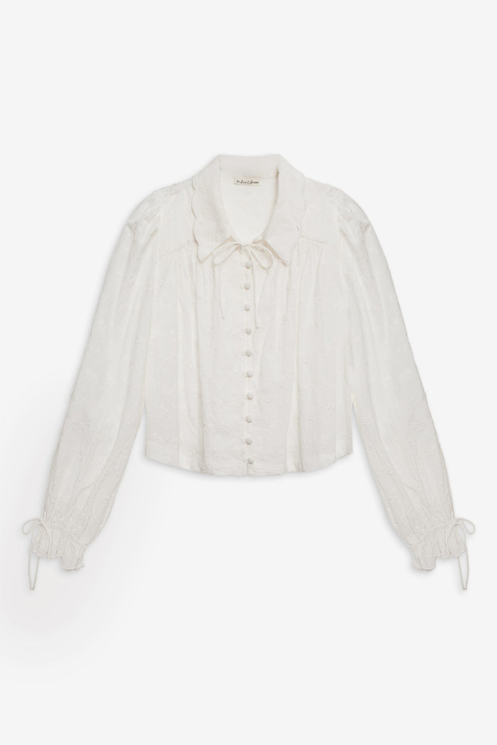 Edie Eyelet Top — White
