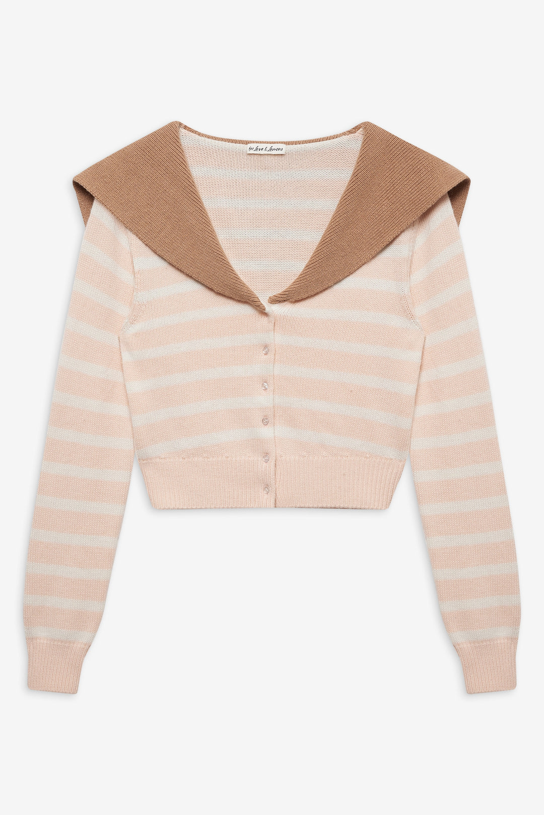 Sophia Stripe Cardigan — Pink