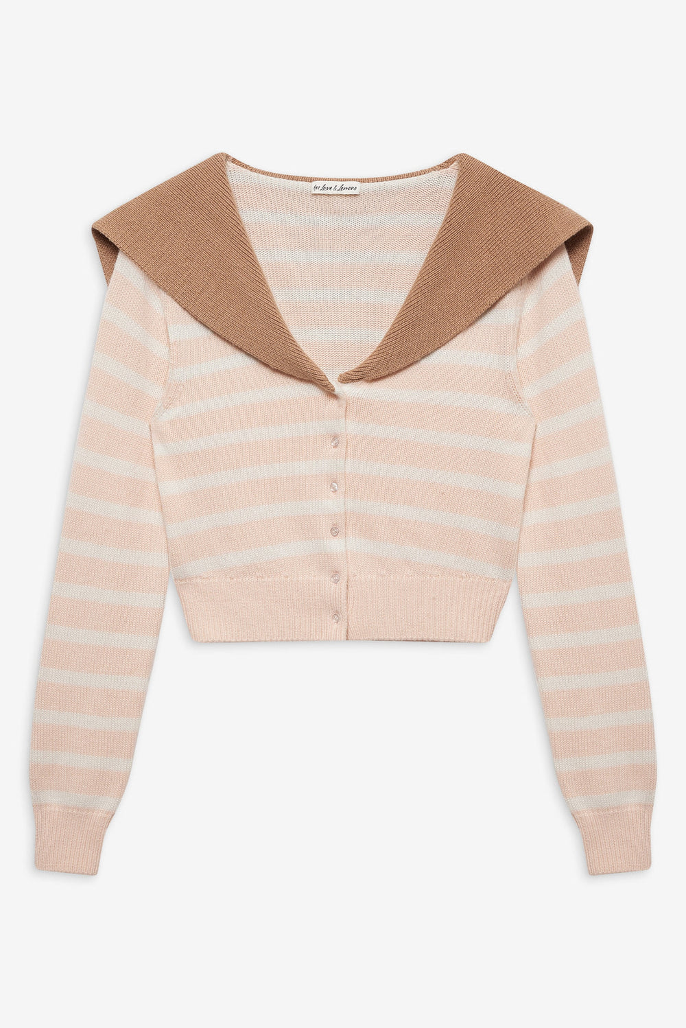 Sophia Stripe Cardigan — Pink