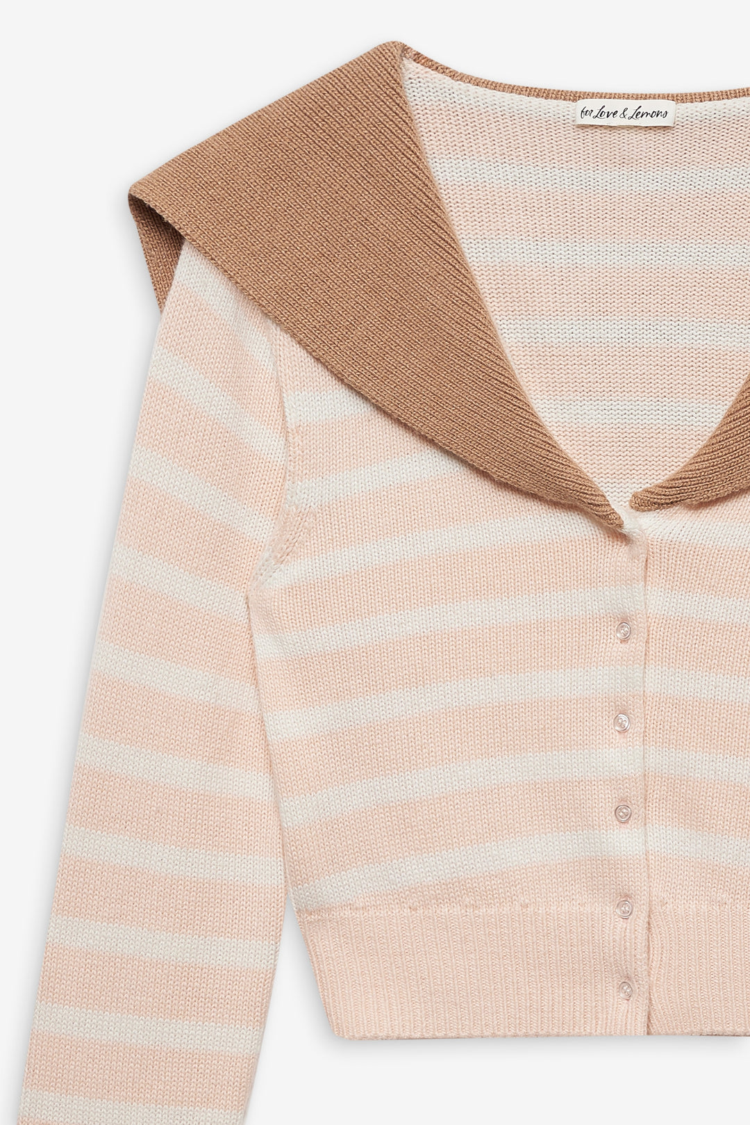 Sophia Stripe Cardigan — Pink