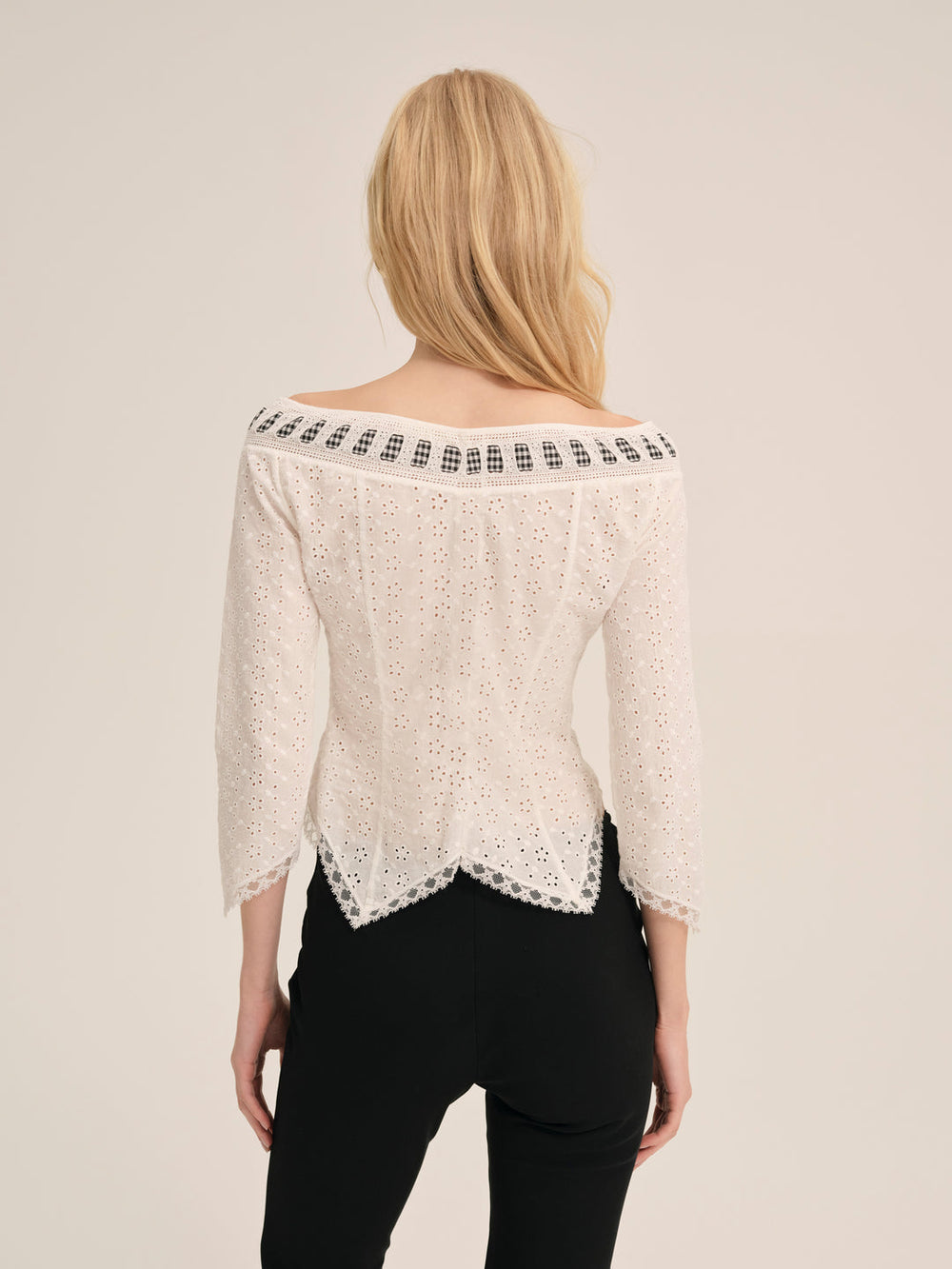 Rosie Ribbon Top — White