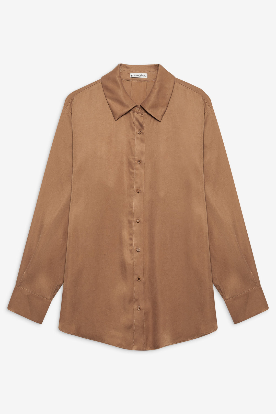 Clarabell Button Down Shirt — CAMEL