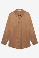 Clarabell Button Down Shirt — CAMEL