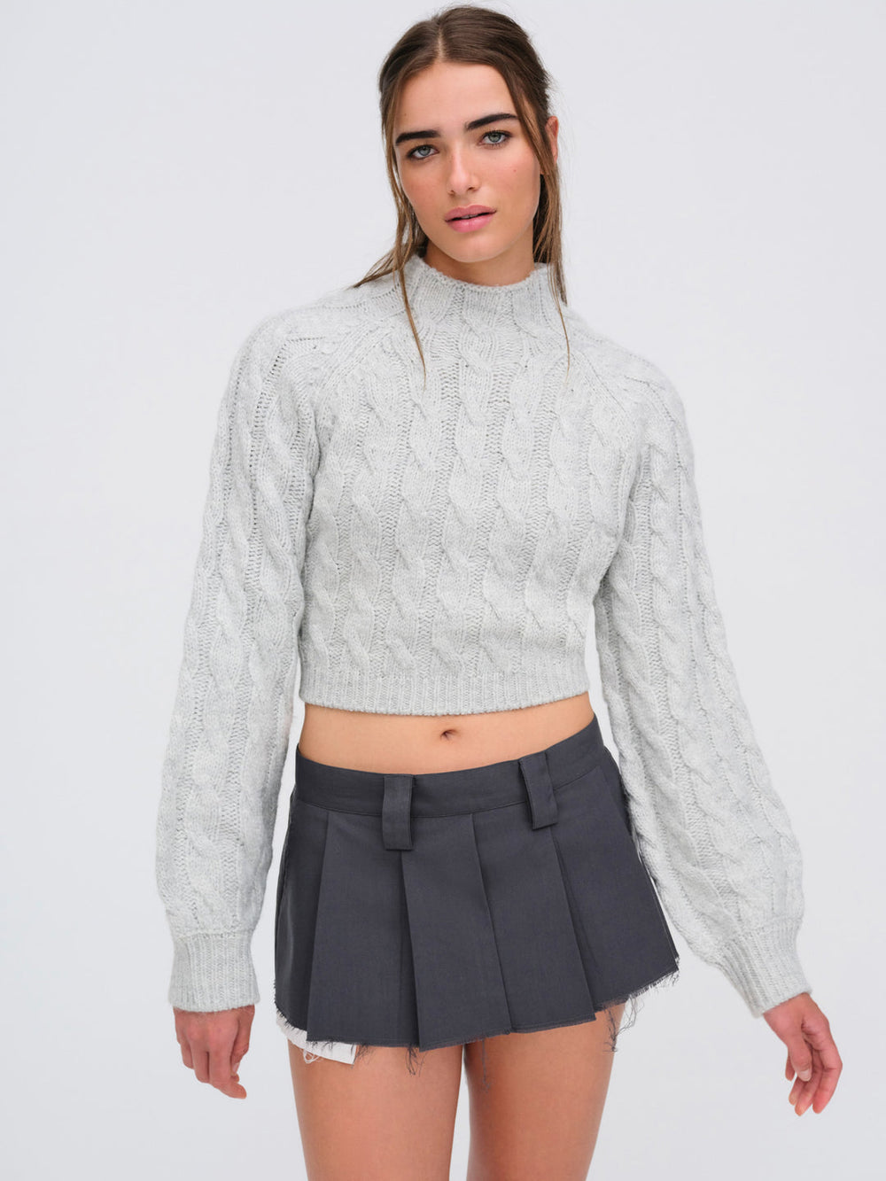 Lise Chunky Sweater — Grey