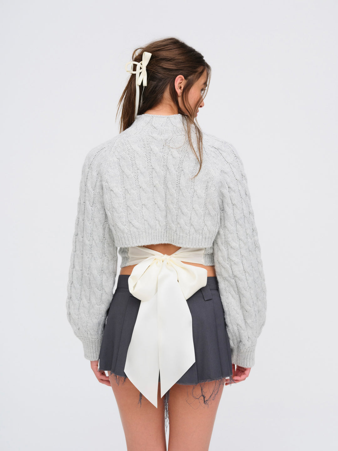 Lise Chunky Sweater — Grey