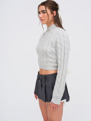 Lise Chunky Sweater — Grey