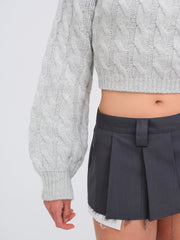 Lise Chunky Sweater — Grey