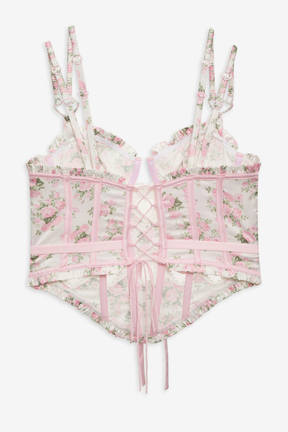 Naima Floral Bustier — Pink